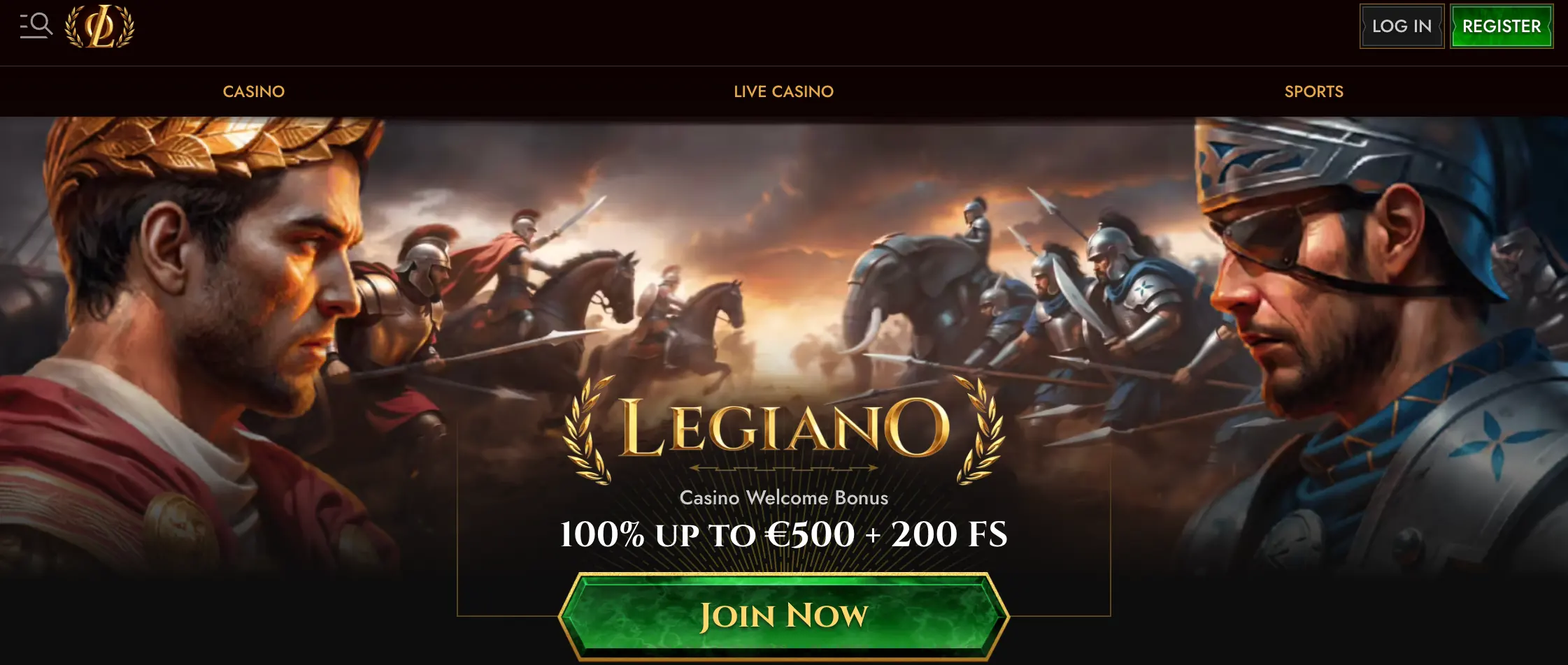 Legiano homepage