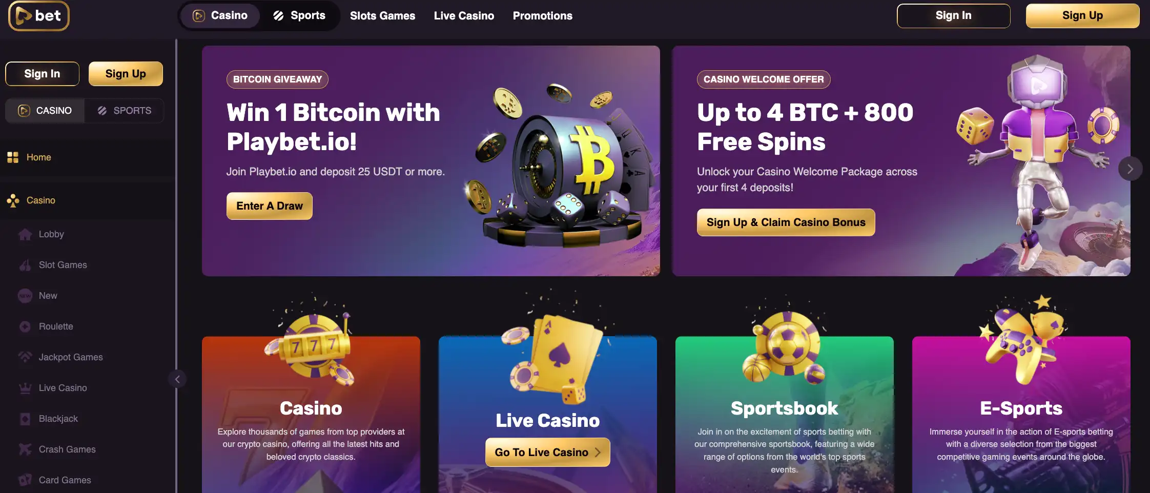 playbetio homepage