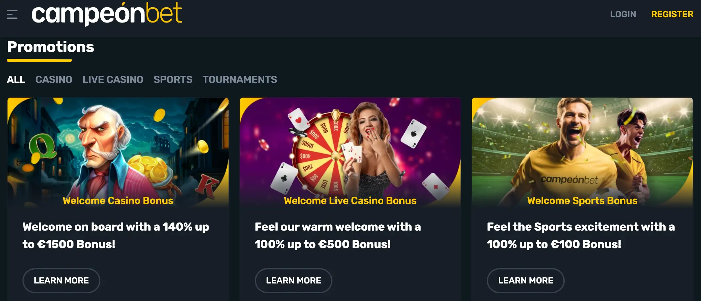 Campeonbet casino promotions