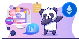 Panda with graphs around it