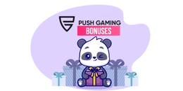 Panda with push gaming bonuses text