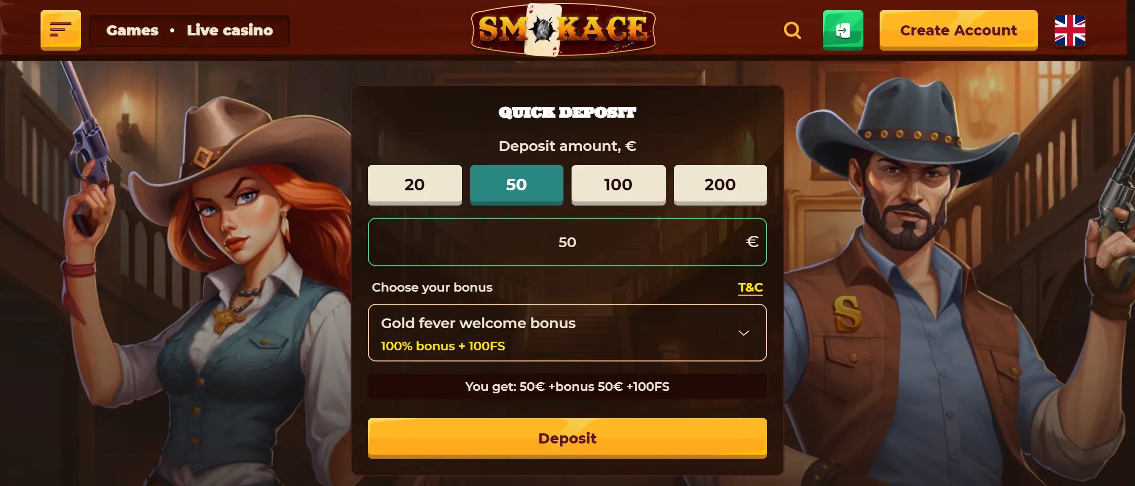 SmokAce homepage