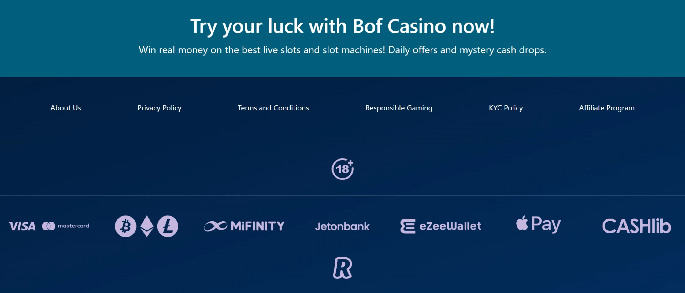 bof casino payment