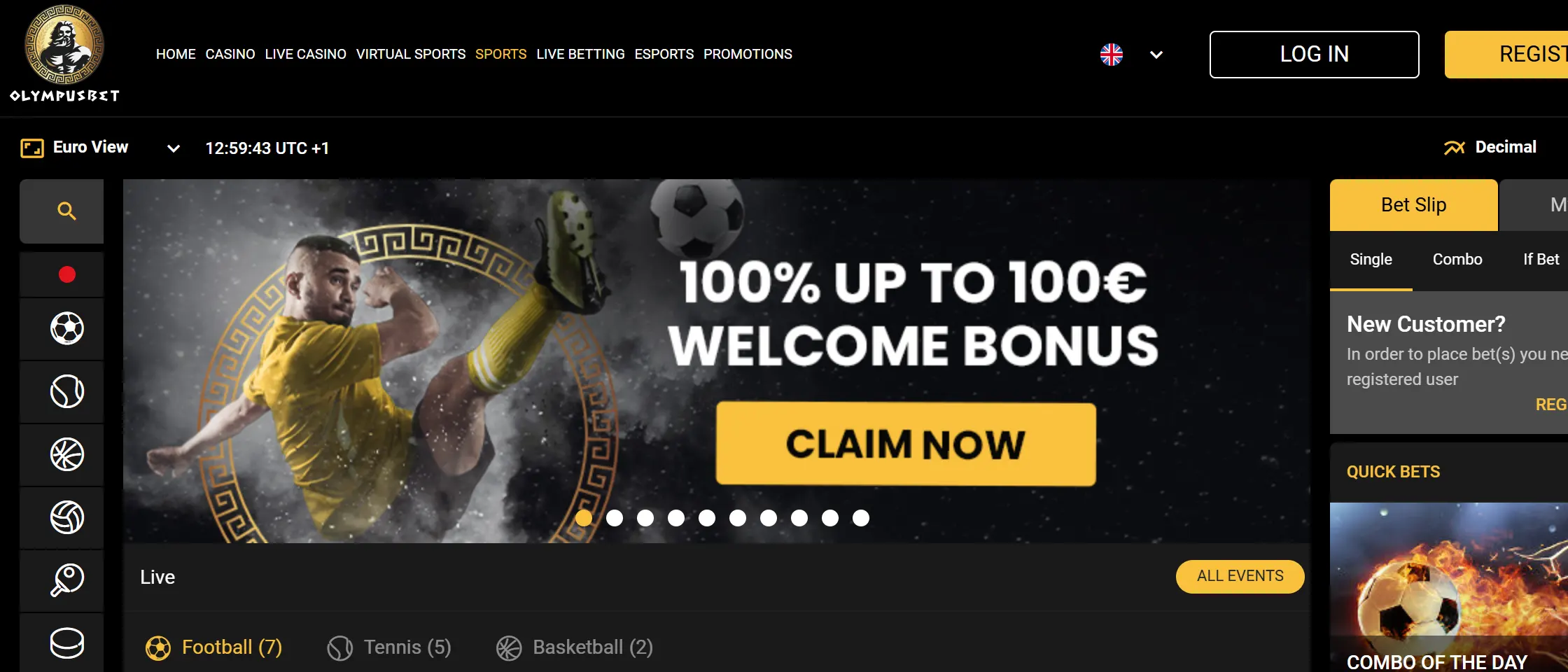 Olympusbet sports options