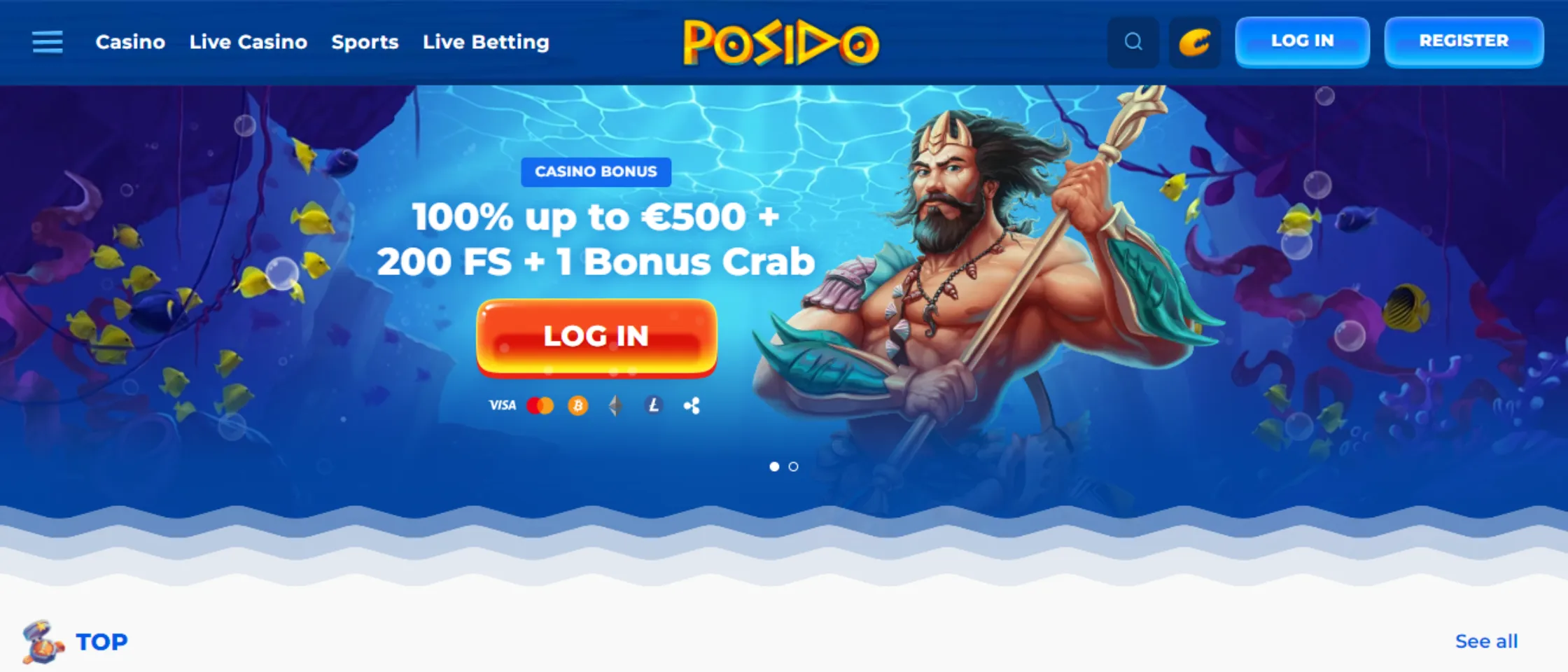 Posido homepage