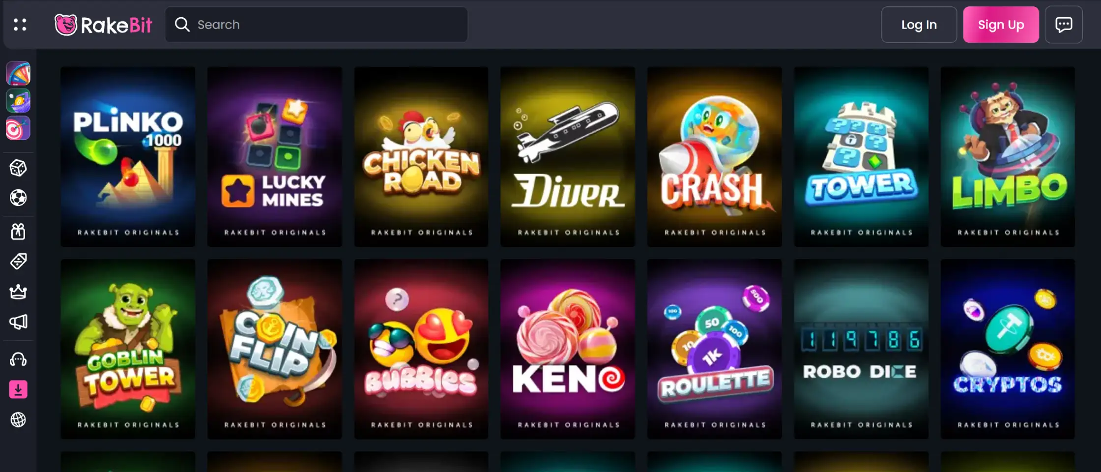 rakebit_casino games