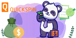 A cute panda wearing a tie and holding money, with a briefcase and a checklist in the background.