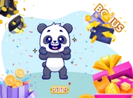 Exciting panda with bonuses and giftboxes