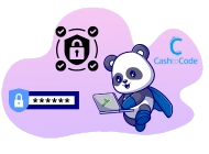 A cute panda representing online security and privacy