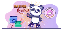 A cute panda representing online casino reviews and recommendations