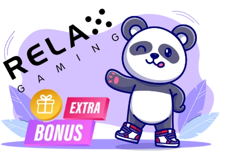 Cute panda cartoon character pointing at an 