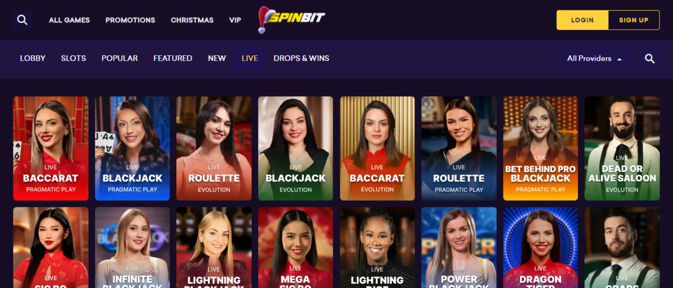 Spinbit casino games