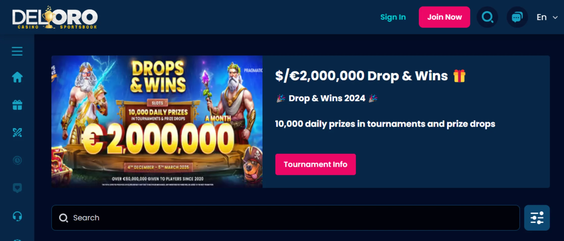 DelOro casino tournaments