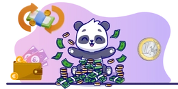 A cute panda representing mobile casino gaming