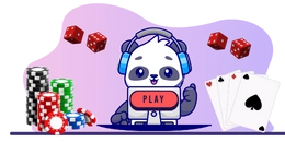 A calm panda representing low deposit casinos