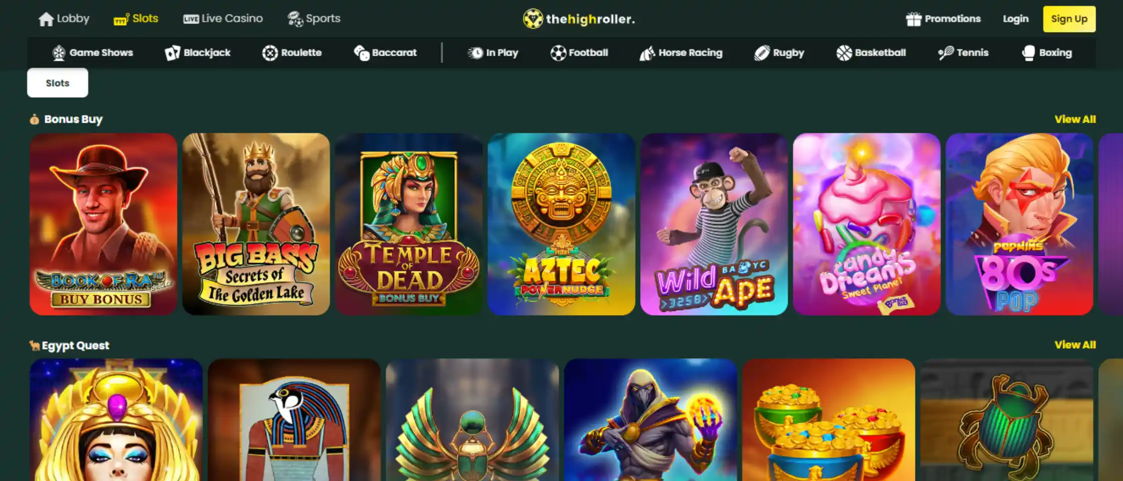 TheHighRoller UI and UX