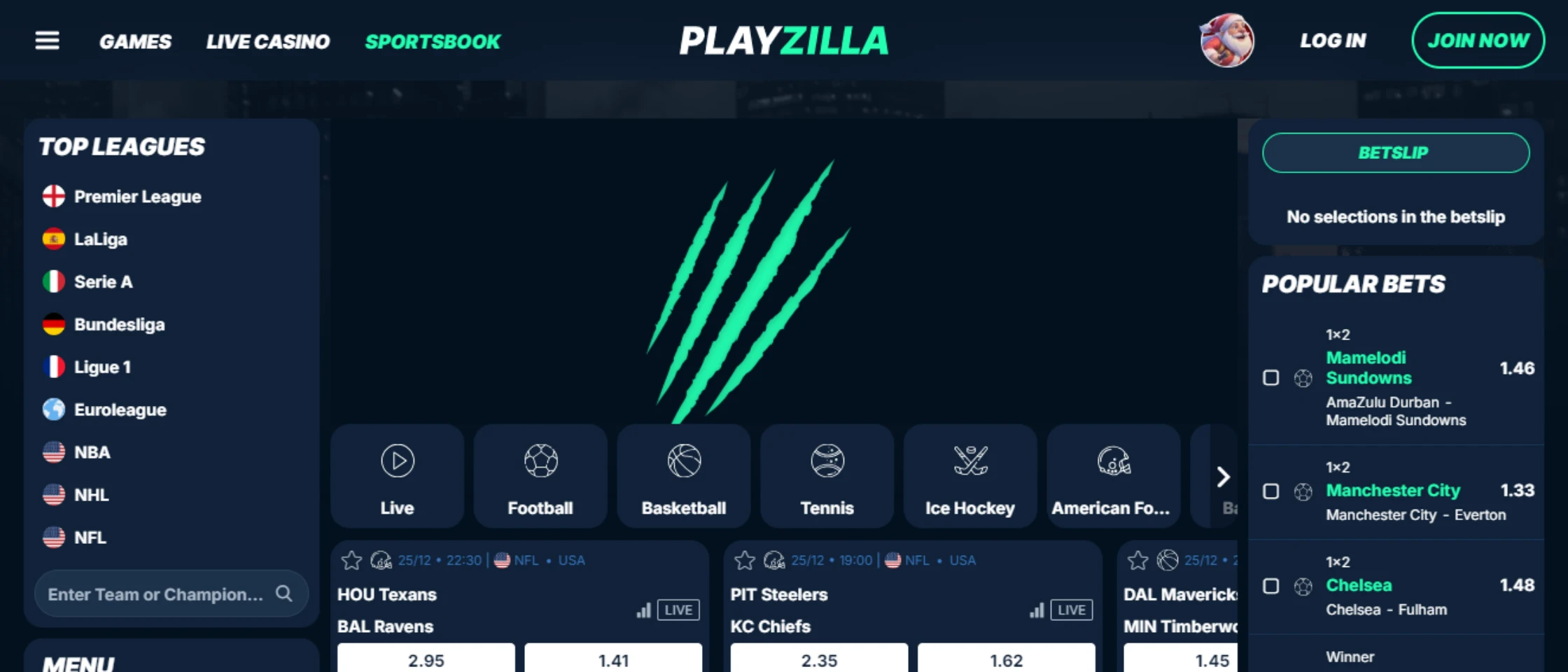 playzilla.com sports