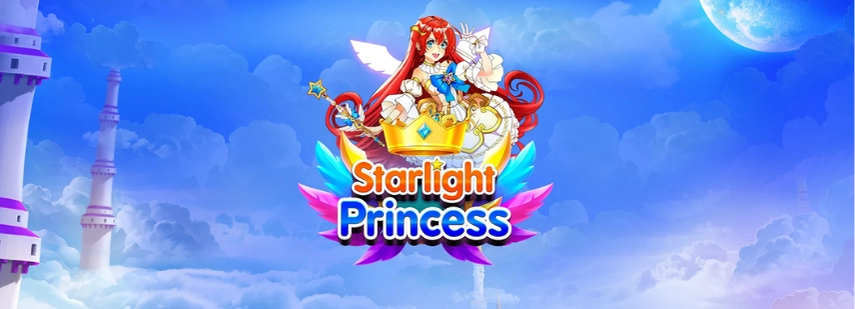 The logo for "Starlight Princess," featuring a princess with wings and a crown.