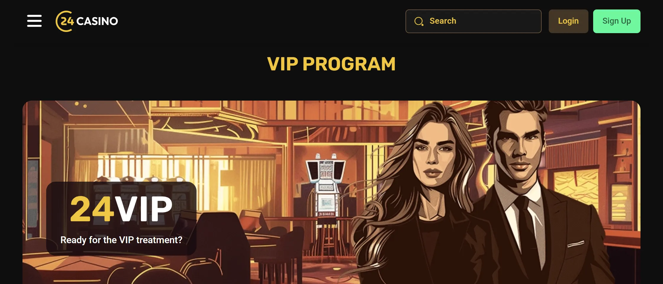 24Casino VIP program