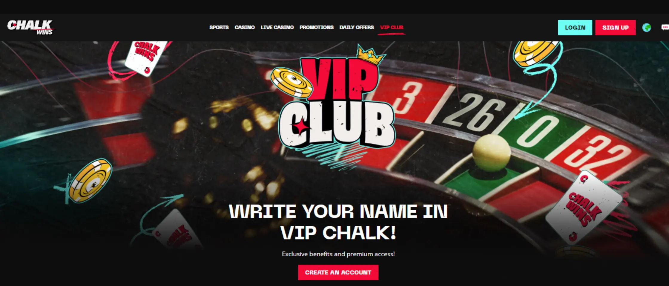 Chalk Wins VIP