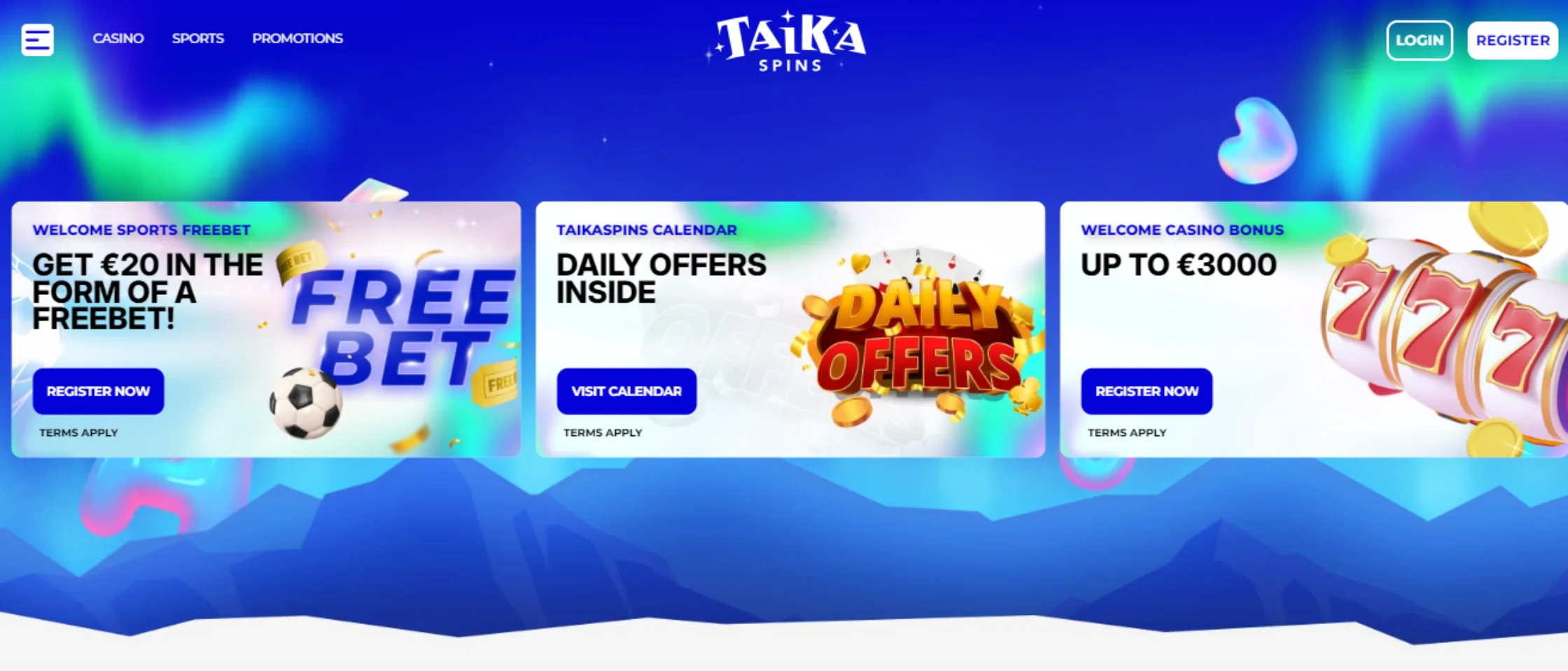 Taikaspins homepage