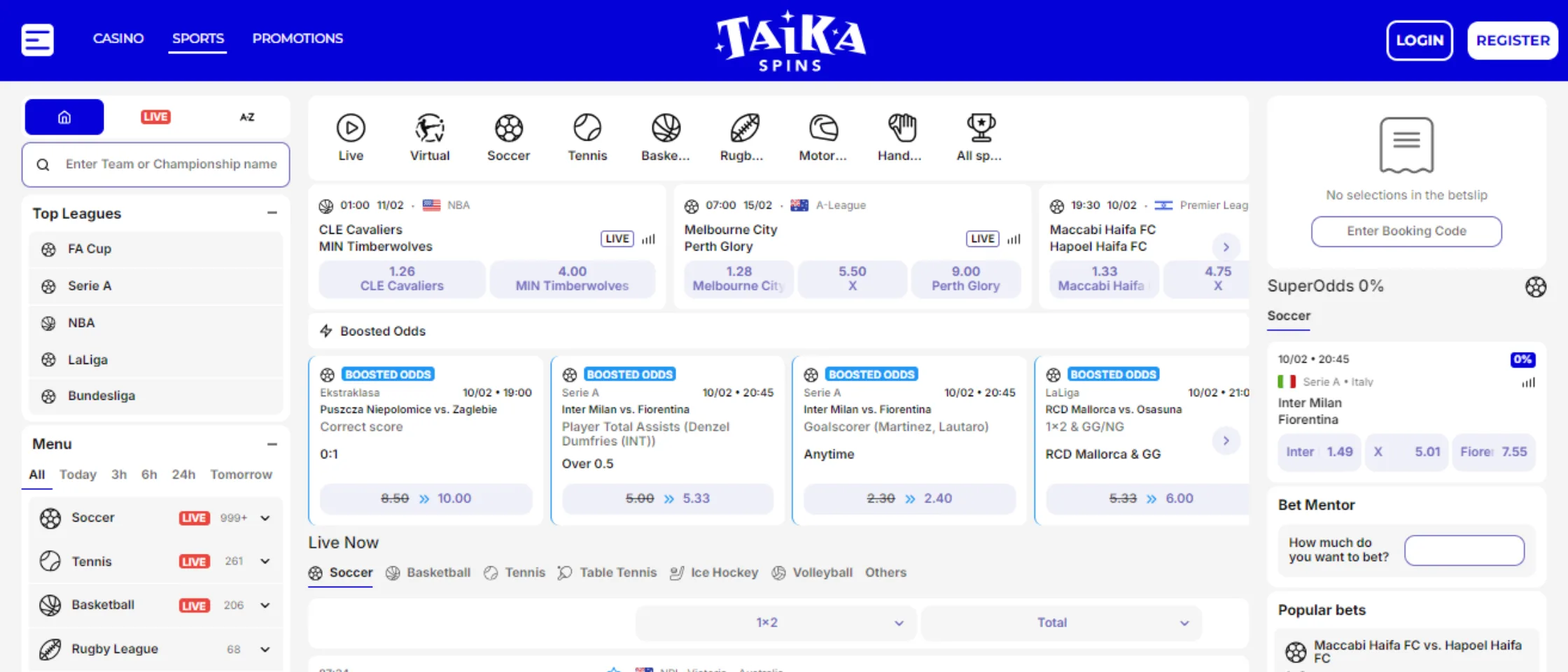 taikaspins sportsbook