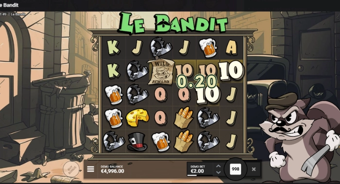 Le Bandit Slot Gameplay Wins