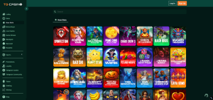 TG.Casino game selection.